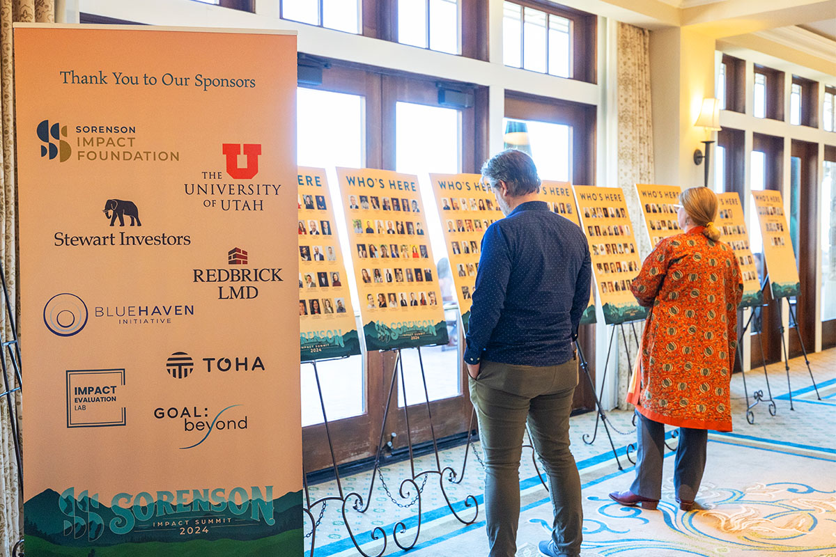 Partner and attendee signage